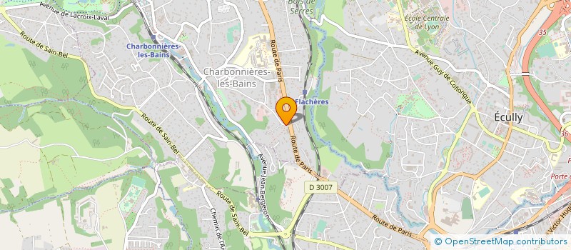 localisation de l'entreprise SCI DU 38 AVENUE BERTHELOT  CHARBONNIERES-LES-BAINS