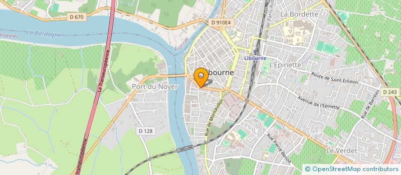 localisation de l'entreprise SCI DU 38 COURS DES GIRONDINS  LIBOURNE