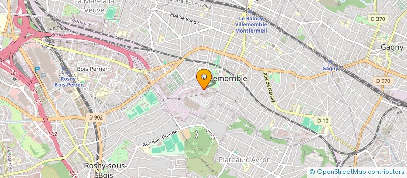 localisation de l'entreprise SCI DU 38 PLATEAU à VILLEMOMBLE