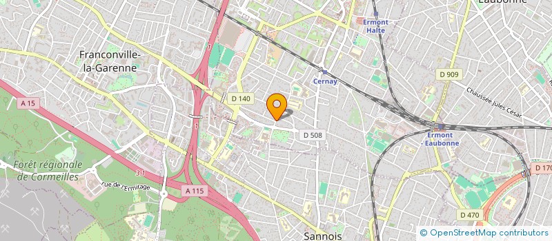localisation de l'entreprise SCI DU 38 R DU GENERAL DECAEN à ERMONT