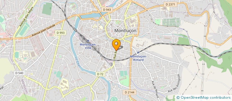 localisation de l'entreprise SCI DU 38 RUE BARATHON à MONTLUCON