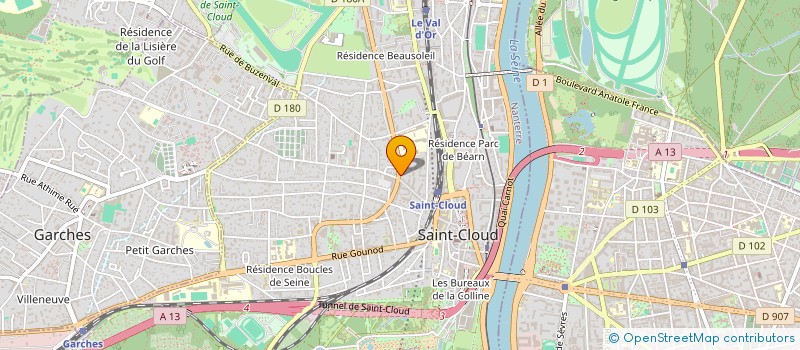 localisation de l'entreprise SCI DU 38 RUE DE LA REPUBLIQUE à SAINT-CLOUD