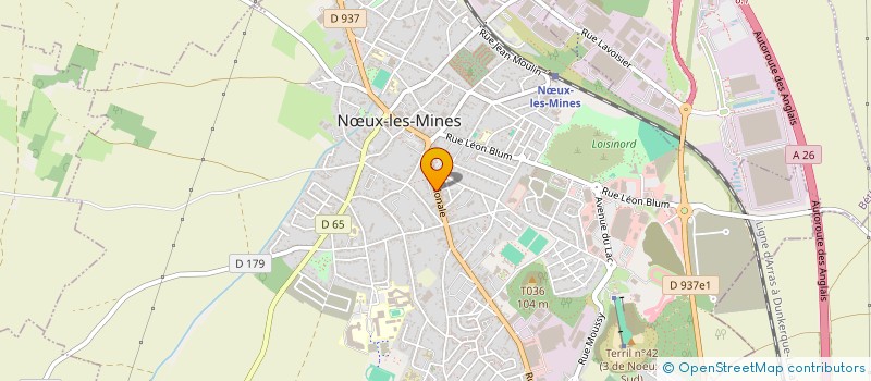 localisation de l'entreprise SCI DU 38 RUE DU 11 NOVEMBRE  NUX-LES-MINES