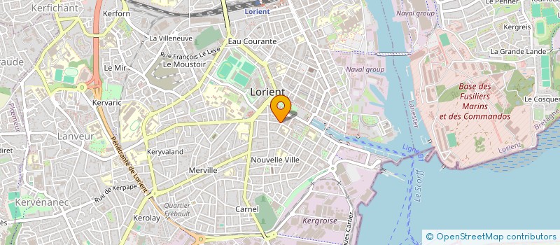 localisation de l'entreprise SCI DU 38 RUE GAMBETTA  LORIENT