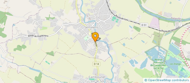 localisation de l'entreprise SCI DU 38 TER RUE DU THERON  SEMALENS