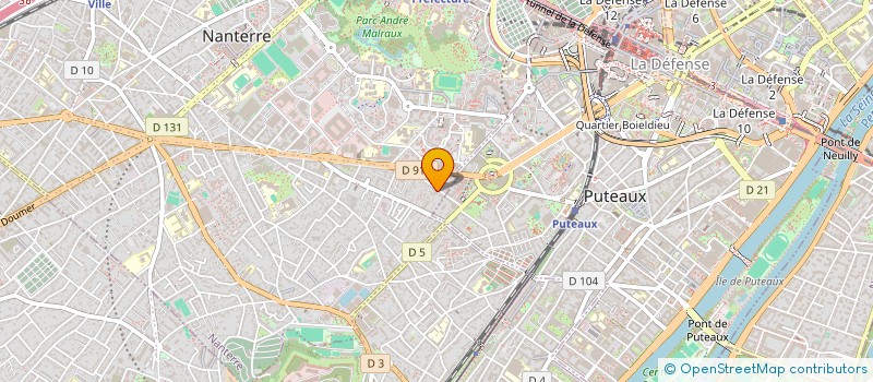 localisation de l'entreprise SCI DU 39-41 RUE PIERRE CURIE  NANTERRE