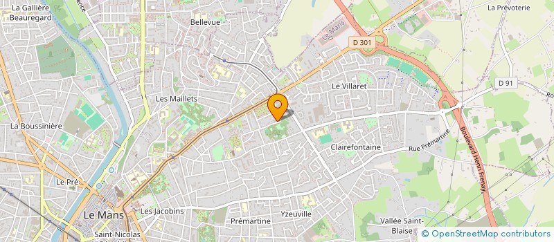 localisation de l'entreprise SCI DU 39 B BD P.LEFAUCHEUX  LE MANS