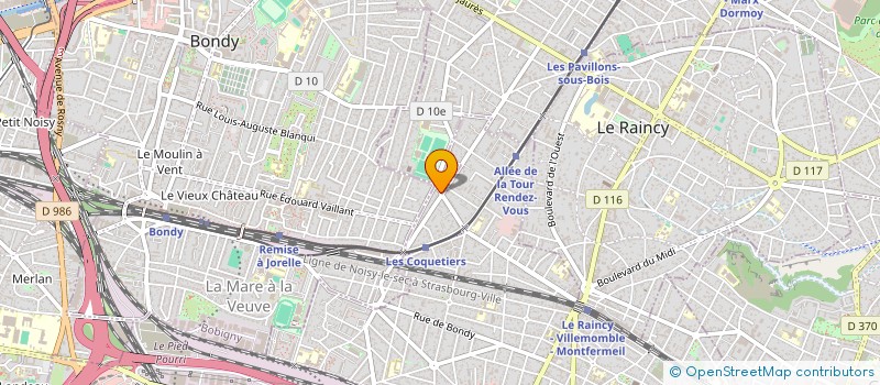 localisation de l'entreprise SCI DU 39 BD DE LA PAIX à VILLEMOMBLE