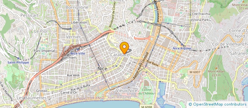 localisation de l'entreprise SCI DU 39 BOULEVARD CARABACEL à NICE