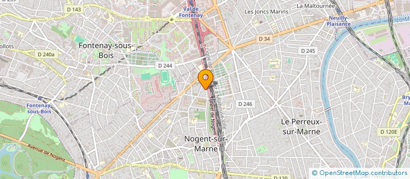 localisation de l'entreprise SCI DU 39 RUE DES COULMIERS à NOGENT-SUR-MARNE