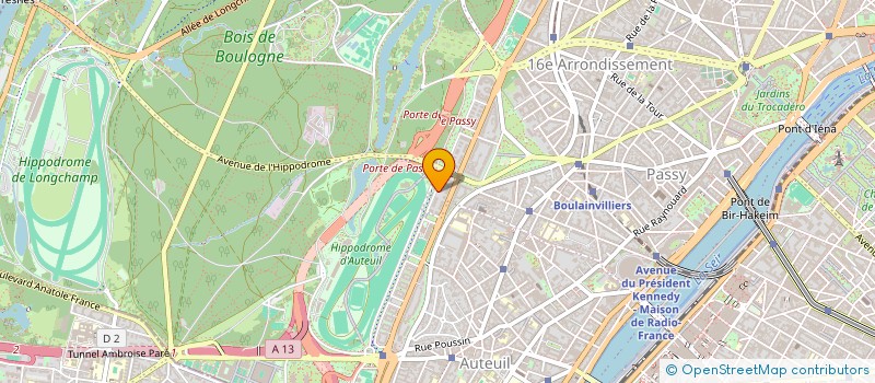 localisation de l'entreprise SCI DU 39 RUE ERLANGER  PARIS