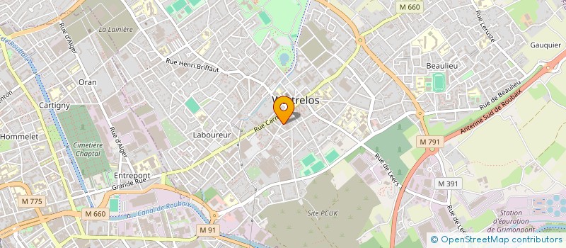 localisation de l'entreprise SCI DU 39 RUE ROGER SALENGRO  WATTRELOS