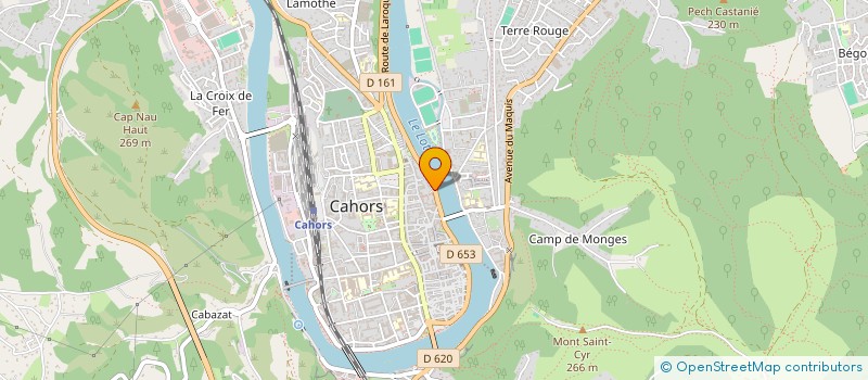 localisation de l'entreprise SCI DU 393 QUAI DE REGOURD  CAHORS