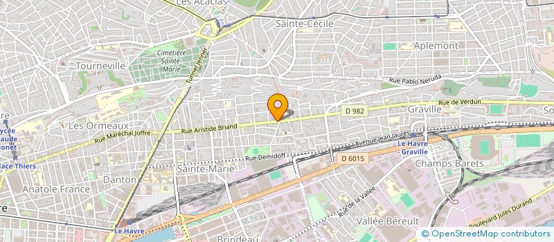 localisation de l'entreprise SCI DU 397 RUE ARISTIDE BRIAND à LE HAVRE