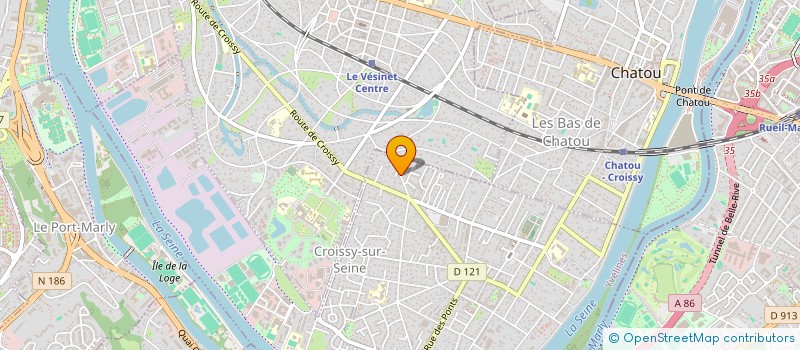 localisation de l'entreprise SCI DU 3EME TYPE  CROISSY-SUR-SEINE