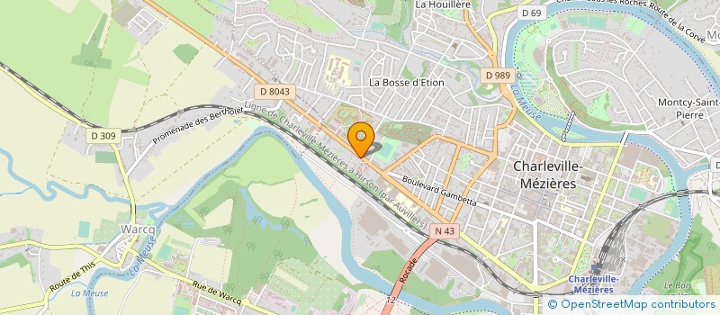 localisation de l'entreprise SCI DU 4-6 RUE THIERS à CHARLEVILLE-MEZIERES