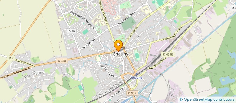 localisation de l'entreprise SCI DU 4 à CHAUNY