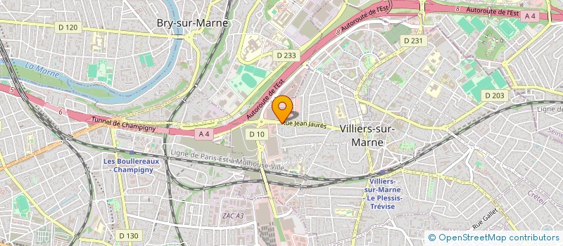 localisation de l'entreprise SCI DU 4 ALLEE CLEMENCET  VILLIERS-SUR-MARNE