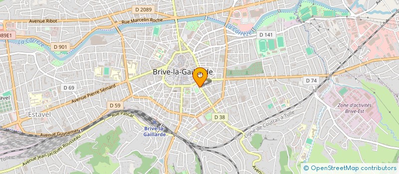 localisation de l'entreprise SCI DU 4 AVENUE ALSACE LORRAINE à BRIVE-LA-GAILLARDE