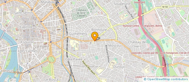 localisation de l'entreprise SCI DU 4 AVENUE DE CASTRES à TOULOUSE