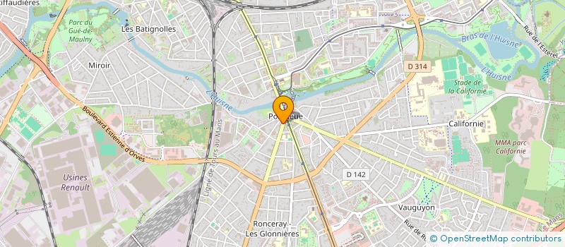localisation de l'entreprise SCI DU 4 AVENUE FELIX GENESLAY à LE MANS