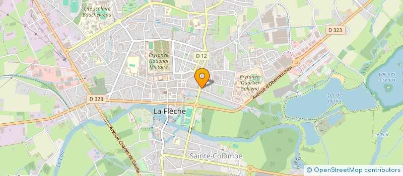 localisation de l'entreprise SCI DU 4 BD JEAN MOULIN à LA FLECHE
