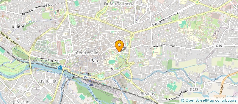localisation de l'entreprise SCI DU 4 BOULEVARD BARBANEGRE à PAU
