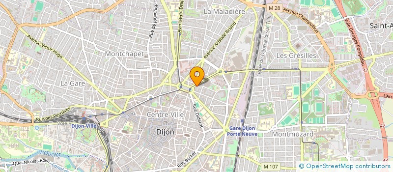 localisation de l'entreprise SCI DU 4 BOULEVARD CLEMENCEAU à DIJON