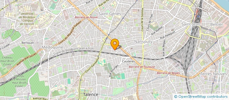 localisation de l'entreprise SCI DU 4 BOULEVARD DE LA PLAGE  TALENCE