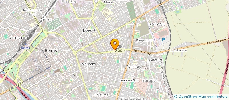 localisation de l'entreprise SCI DU 4 CHAVALLIAUD  REIMS