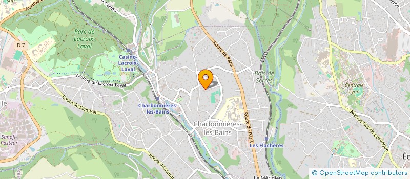 localisation de l'entreprise SCI DU 4 CLOS DES SAPINS  CHARBONNIERES-LES-BAINS