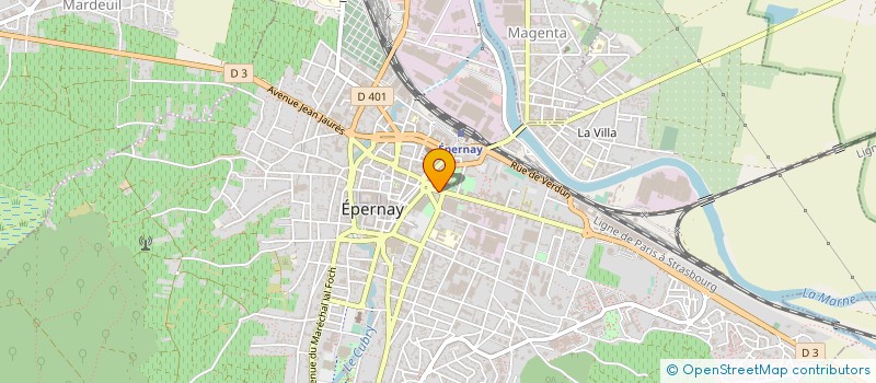 localisation de l'entreprise SCI DU 4 DE L'AVENUE DE CHAMPAGNE à EPERNAY