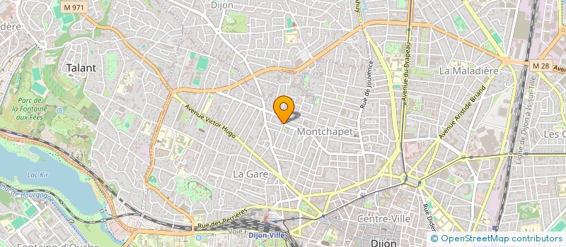 localisation de l'entreprise SCI DU 4 ET 6 RUE DE MONTIGNY à DIJON