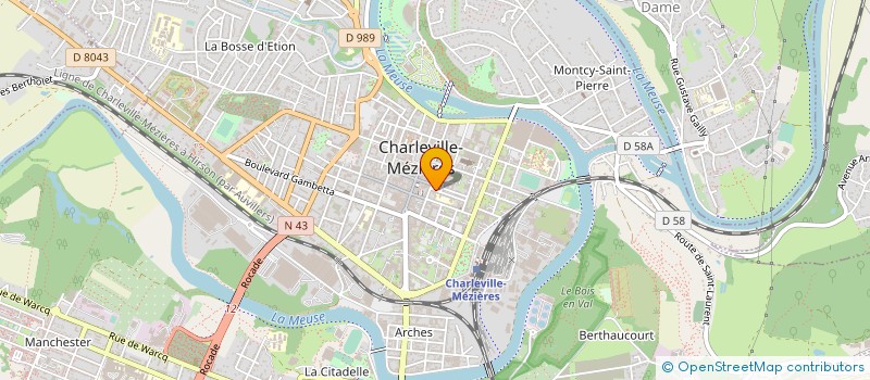 localisation de l'entreprise SCI DU 4 PL WINSTON CHURCHILL à CHARLEVILLE-MEZIERES