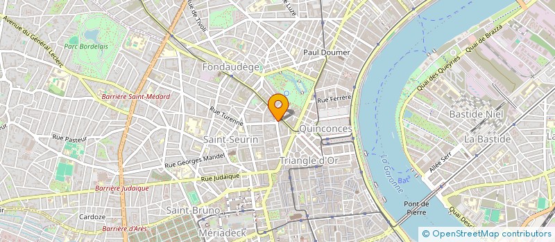 localisation de l'entreprise SCI DU 4 PLACE CHARLES GRUET  BORDEAUX