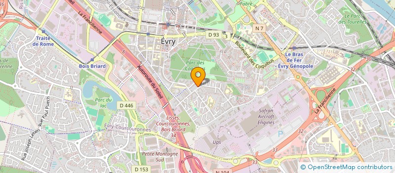 localisation de l'entreprise SCI DU 4 PLACE DES AUNETTES à EVRY-COURCOURONNES
