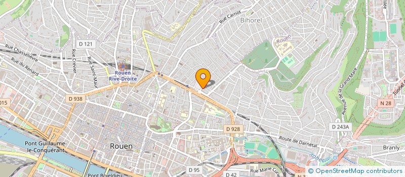 localisation de l'entreprise SCI DU 4 PLACE DU BOULINGRIN  ROUEN