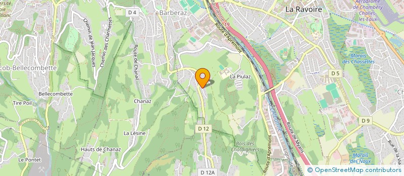 localisation de l'entreprise SCI DU 4 PLACE DU CHATEAU  LA RAVOIRE