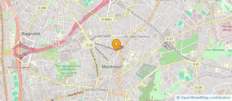 localisation de l'entreprise SCI DU 4 PVC à MONTREUIL