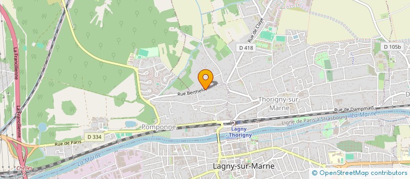 localisation de l'entreprise SCI DU 4 R DE LA GAITE à POMPONNE