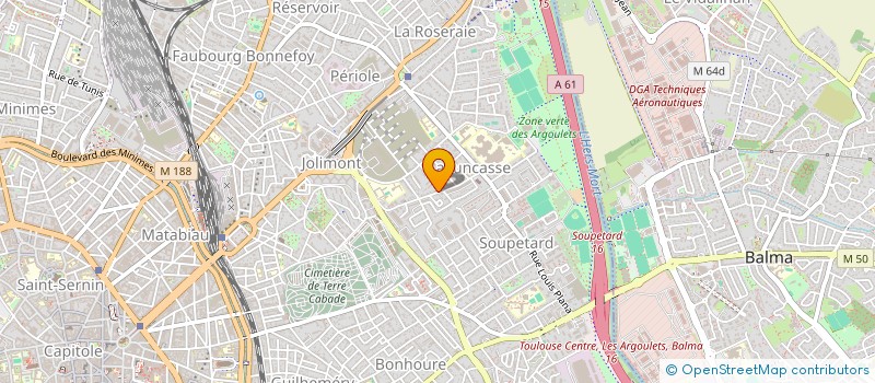localisation de l'entreprise SCI DU 4 R DE NANCY  TOULOUSE