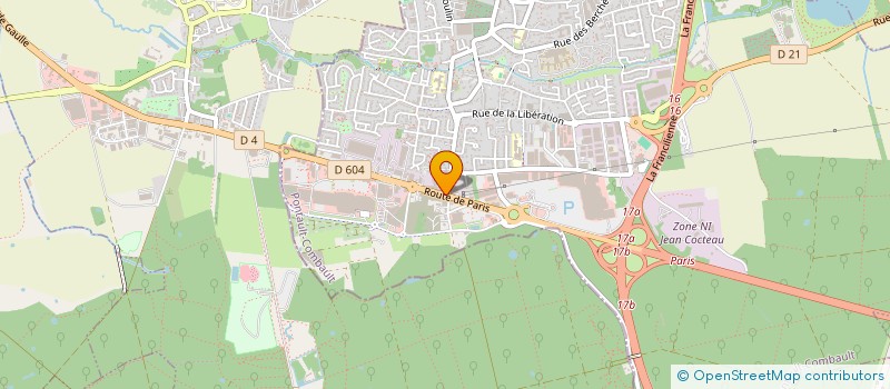 localisation de l'entreprise SCI DU 4 ROUTE DE PARIS à PONTAULT-COMBAULT