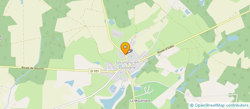 localisation de l'entreprise SCI DU 4 RTE DE SENNELY à SOUVIGNY-EN-SOLOGNE