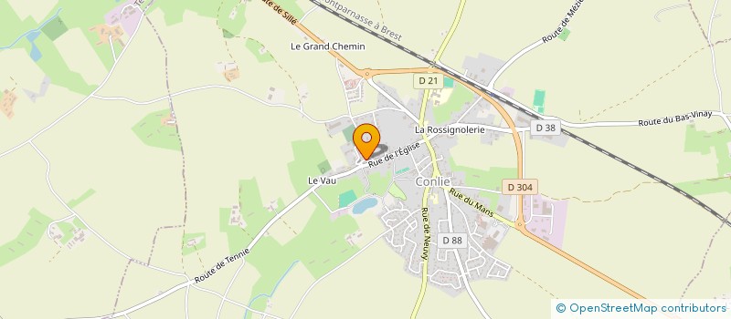 localisation de l'entreprise SCI DU 4 RUE ADOLPHE BUSSON  MEZIERES-SOUS-LAVARDIN