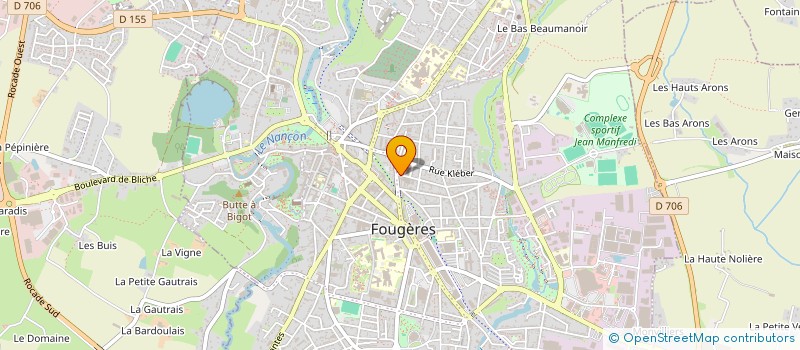 localisation de l'entreprise SCI DU 4 RUE BONABRY  FOUGERES