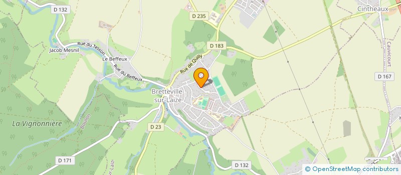 localisation de l'entreprise SCI DU 4 RUE D'AUGE à BRETTEVILLE-SUR-LAIZE
