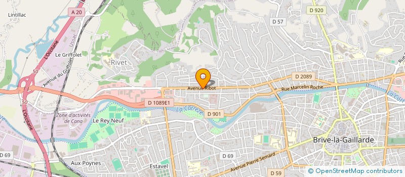 localisation de l'entreprise SCI DU 4 RUE DE GUIENNE  BRIVE-LA-GAILLARDE