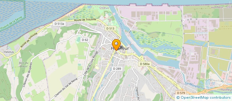 localisation de l'entreprise SCI DU 4 RUE DE LA CHAUSSEE à HONFLEUR