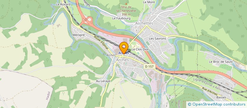 localisation de l'entreprise SCI DU 4 RUE DE LA GARE à ARCHES