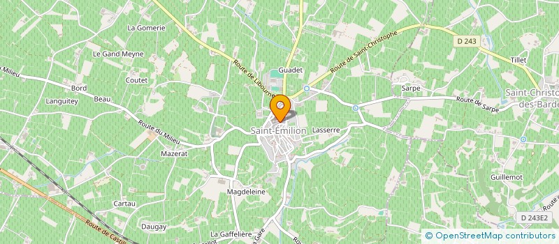 localisation de l'entreprise SCI DU 4 RUE DU CLOCHER  SAINT-EMILION